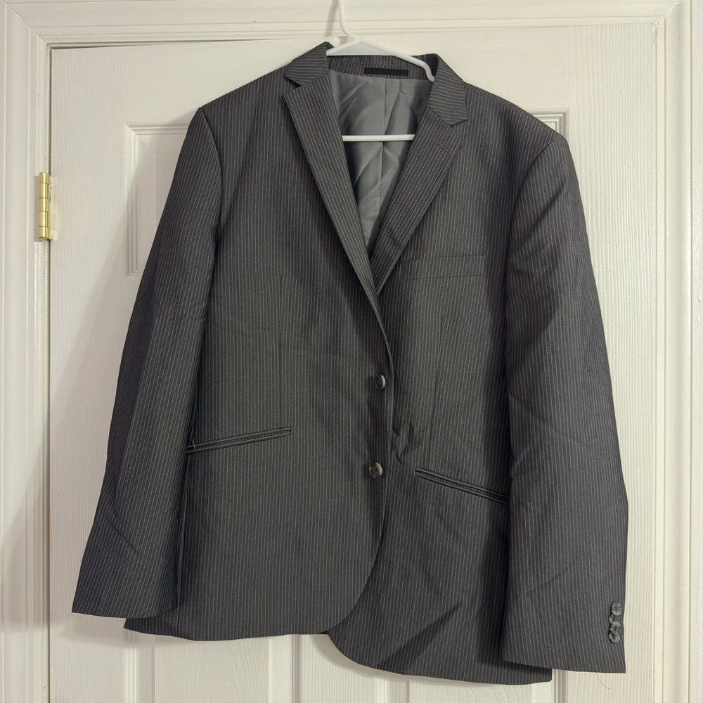 Kenneth cole Men’s gray pinstripe suit